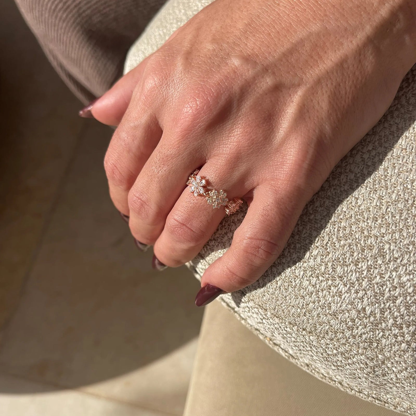 Celebrating life silver ring 5